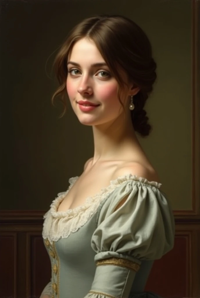 painting of a extremely gorgeous woman in a blue dress and a veil holding a rose, adelaide labille - guiard, inspired by Adélaïde Labille-Guiard, by Adélaïde Labille-Guiard, inspired by Élisabeth Vigée Le Brun, by Élisabeth Vigée Le Brun