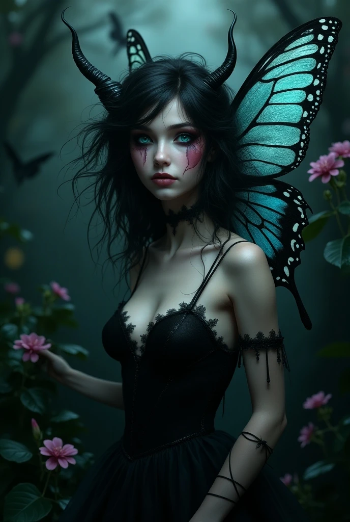 (butterfly:1.5),(butterfly theme:1.5),(dark horror theme:1.5),(thriller:1.5),(inspiration from Stephen King:1.5),(dark fantasy:1.5), (ink and watercolor painting:1.5), (black and white color:1.5), 8k, 4k, (landscapes:1.5),(A large number of butterflies fly towards the viewer:1.5),(ruined:1.5),(ruined village:1.5),(1800s:1.5), (ruined theme:1.5),(lots of flying butterflies:1.5),(puddle:1.5),(Unpaved roads:1.5),(absurderes:1.5),(fantastic:1.5),(best quality:1.5),(masterpiece:1.5),full body length,Quartz Manganite babygirl plays with doll,pretty face,eyebrow up,full body shot,ominous landscape,Fluorite Wulfenite atmosphere,by art Simon Stalenhag,Nicola Samori,(((Wangechi Mutu))),prime colors,urban,extremely detailed,masterpiece,intricate details,faded,eyes extremely detailed, high detailed eyes,4k resolution,RAW, Nikon Z9,scary town,stalker,orc,Stone Forest in Yunnan Province of China,best quality, ultra-detailed, realistic, portraits, dark and eerie atmosphere, glowing eyes, ethereal presence, hauntingly beautiful, ghostly figures, swirling mists, supernatural entities, demonic essence, shadowy forms, eerie whispers, sinister aura, hauntingly pale skin, dark and twisted branches, flickering candlelight, macabre elements, mysterious and enigmatic, spectral apparitions, gothic art style, hauntingly captivating, spectral realm, hauntingly melancholic, otherworldly beauty, ethereal glow, hauntingly haunting, chilling and atmospheric, eerie and ominous lighting.