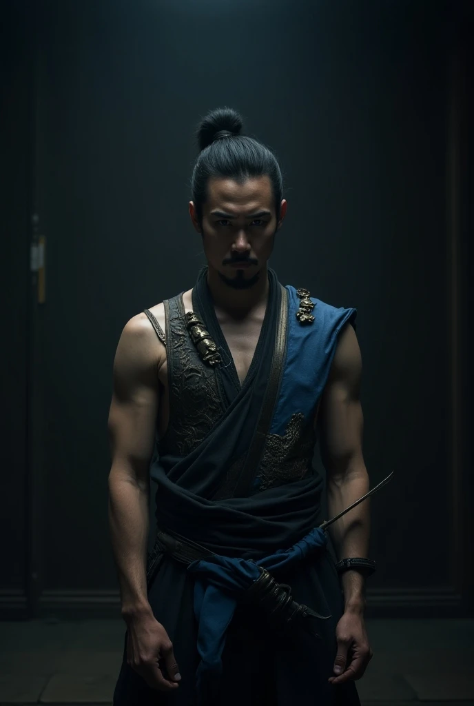 (angryง่าย, angry,Great Sage Qi Tian,monkey king,High resolution, Very detailed), (Monkey gills with pointed mouth), Tour of the Dark West,frying pan(((Red glowing eyes)))looking into the camera, evil look, clear face, (Curse of the Golden Ring),On his shoulder hung a long golden staff.。, to smile, Monkey teeth stick out, Dressed in beautiful armor, A red scarf blows in the wind.,ใบหน้าของmonkey king, Shoulder armor, youkai skeleton decoration, flame, Sitting on Yokai Head Mountain, King Temper, full body photo, Cinematic edge lighting, The light is delicate, Masterpiece, Very detailed, grand element, Super HD, High quality, highest features, 32ก, smile, Poison fangs