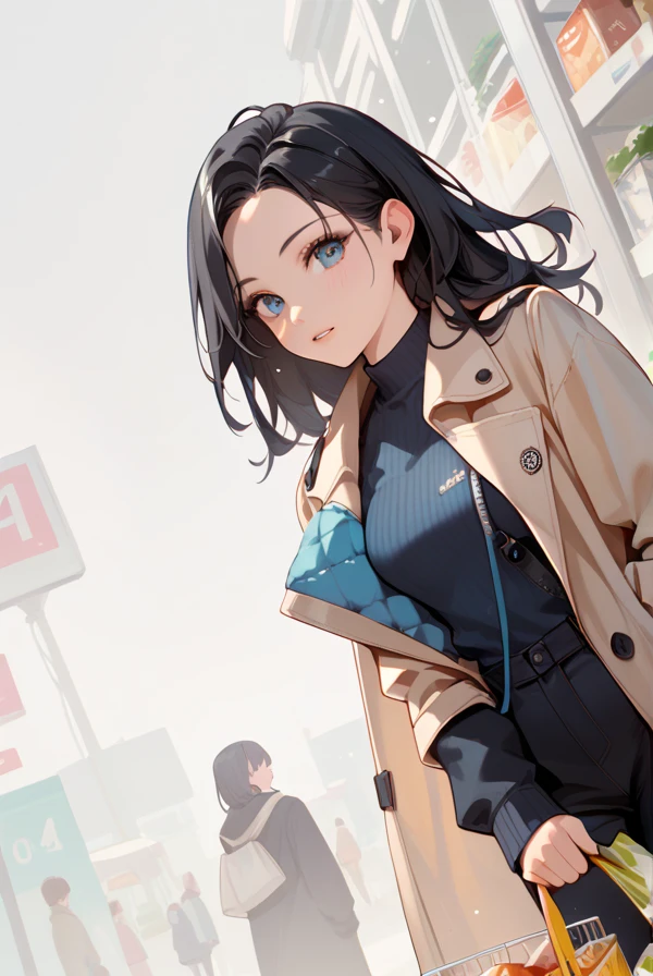  recruitment suit,Coat,Black Hair,shopping,winter