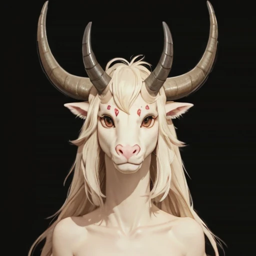 Draw a texture on the background、
 has horns growing from the head 、 manes 、Long neck,A dragon with short legs、
