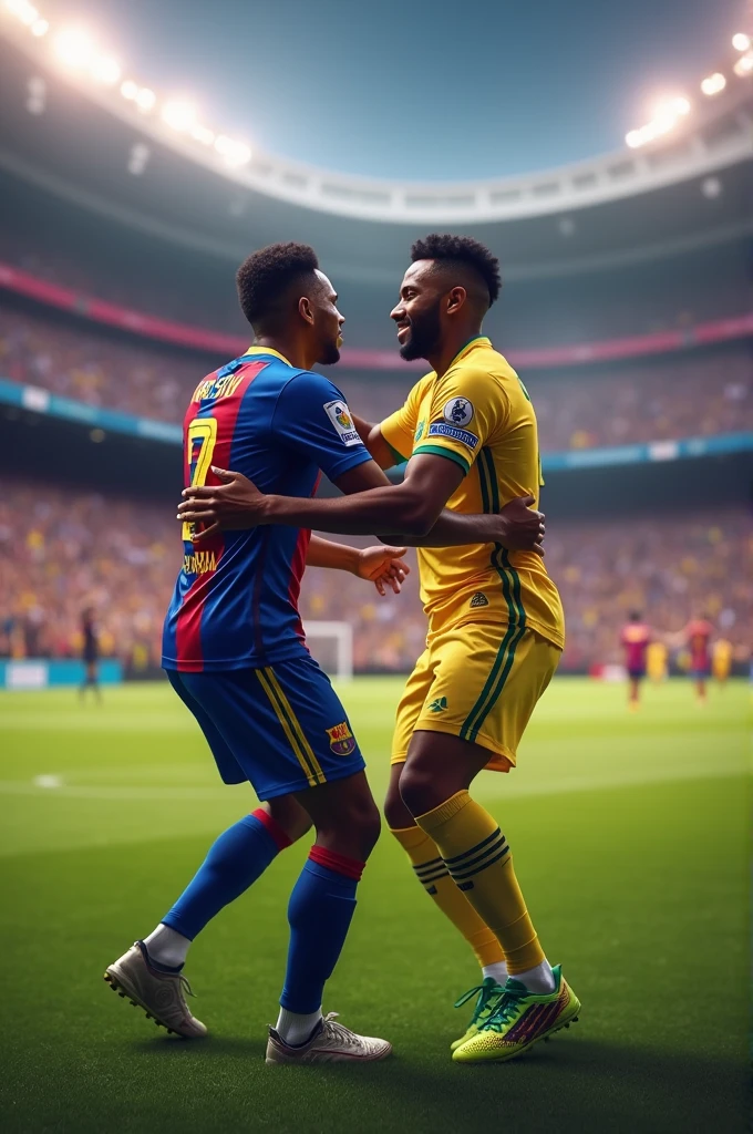 Create an artwork of Vasco signing player Vinicius Júnior for 10 billion euros 
