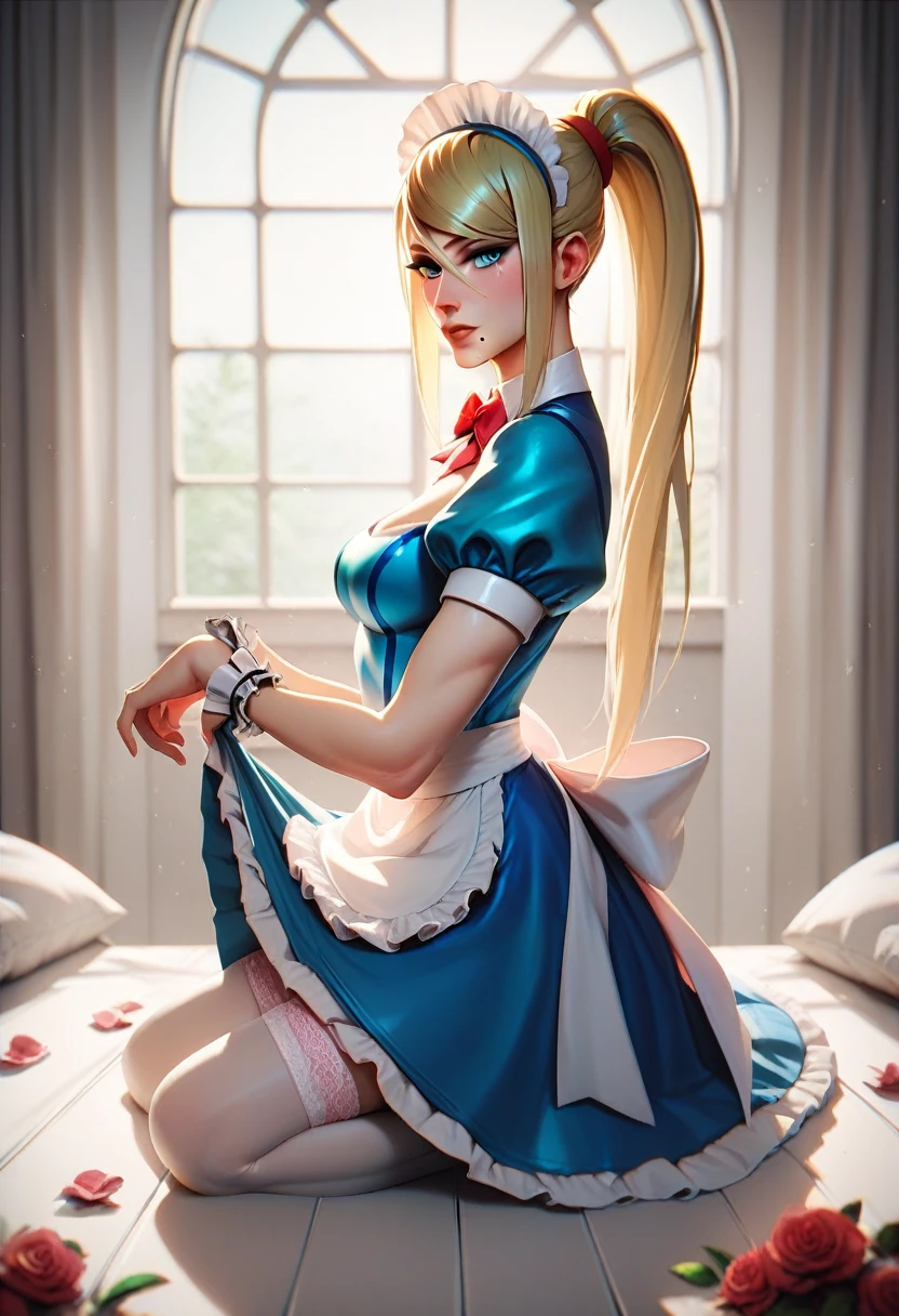 Samus Aran, sexy, maid costume