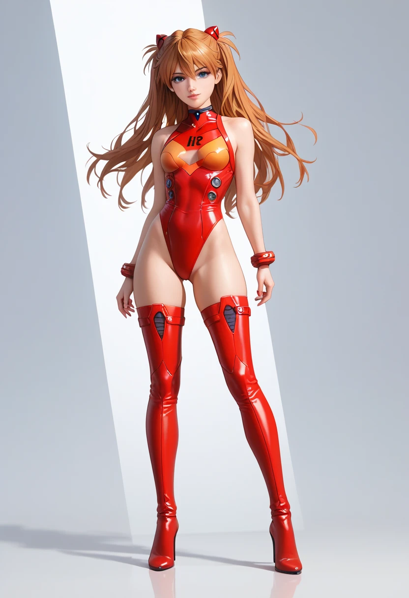 score_9,score_8_up,score_7_up,source_anime,masterpiece,best quality,absurdres,highres,very aesthetic,ray_tracing,
1girl,beautiful face,
souryuu_asuka_langley, skimpy high cut leotard and thigh high boots with stiletto heels and she is standing on top of a dead man's body. Show full body.