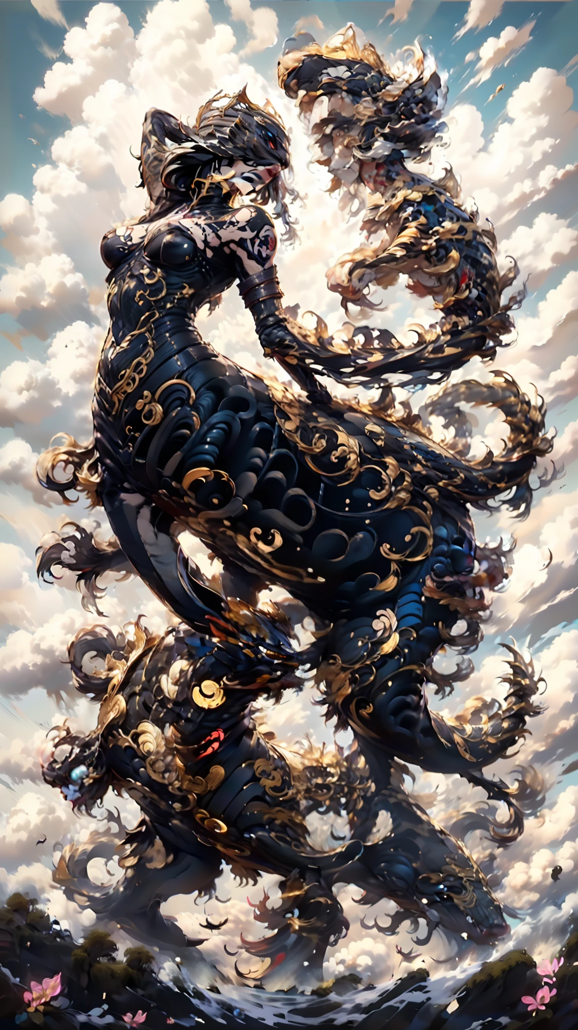 绘制一幅超级广horn、} The multiverse brings together a super carnival , , The character has the intellectual beauty of an English and female heart and a saint (Queen's group :2)Britain。Detail requirements: Using Master Compositions 、 exquisite layer structure 、Magic creative elements combined with , ultimate clarity ,360度无死horn立体展示超多要素景色和超多人物。 The scene contains Chinese 、Western、Dress、Casual Clothes、、Warframe、 The scene layout uses geometric shapes to divide 。horn色具有Britain雌内心和圣者知性美, Combining the characteristics of various myths and legends :(horn、nail、hoof、winged、Feather、Tentacles、scale、fur、Anti-joint、Chitinous carapace、Pattern、Tattoo、Props unique to monsters, etc. :1.5)。展现horn色热烈的肢体艺术动作, Extraordinary Sexual Tension 、Devil figure、 explosion curve 、Prominent sexual characteristics, combines cyberpunk and fairy tale jewels 。 the epic of super depth of field Realistic reality map , Dynamically distributed material , exquisite combination 。Assembly( More than 9 bits :2)独特形态和魔力的史诗级女皇horn色:( Centaur and Half Man and Half Horse 、星际Warframe与高达和魔像、 Fire and Phoenix 、 Fishman and Kraken 、 Catwoman and Sphinx 、 Fairy and Demon Dragon 、 elves and beauty Sha 、 to show real and sexy 、 Titan and Giants 、 Golden Ape and Snow Demon 、 Minotaur and Troll )。 with unique forms and magic in the three realms of the multiverse ,Add a sense of fashion。horn色服装使用高级面料, Showcasing elegant and confident manners 。horn色使用多种姿势, such as spinning 、Outreach、 kneeling, etc. , showing dynamic beauty 。 Inspired by Onlyfans 、 Social Media such as TikTok , that surpasses the traditional definition of monsters Weird hot mom image 、 model library 、Material Texture Pack、 Advanced tools such as motion capture 。 The drawing is based on :(Reality、Super complex、 superdetail)、Rich colors、super sharpen, to output the highest quality images 。 to create diverse jewelry ,Concentrated computing power display real (Sexy:5)。