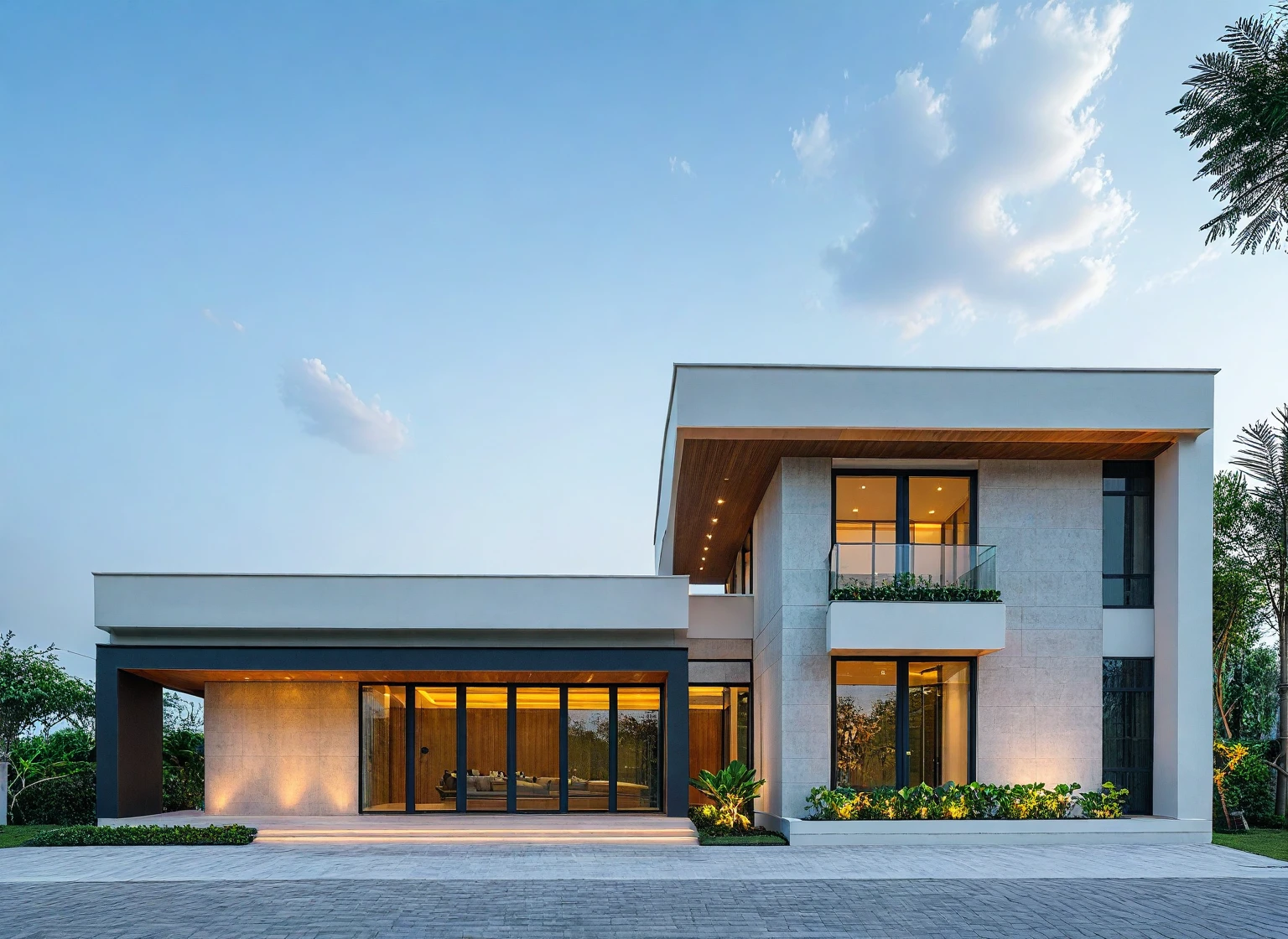 Architectural style Architectural style,  ((Classic Style House)),(masterpiece) , ((best quality)), dramatic lighting, high quality outdoors, sky, day, cloud, tree, blue sky, building, scenery, road, real world location,  sunlight, enough detail, high resolution,super realistic, Photorealistic, highly detailed, balcony, plants, door, car, truck, parking slot, paving, . Clean lines, architectural drawing, highly detailed  , . Clean lines, geometric shapes, minimalist, modern, architectural drawing, highly detailed