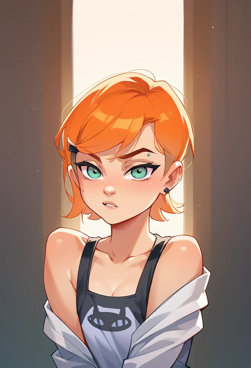 Gwen Tenyson , short orange hair