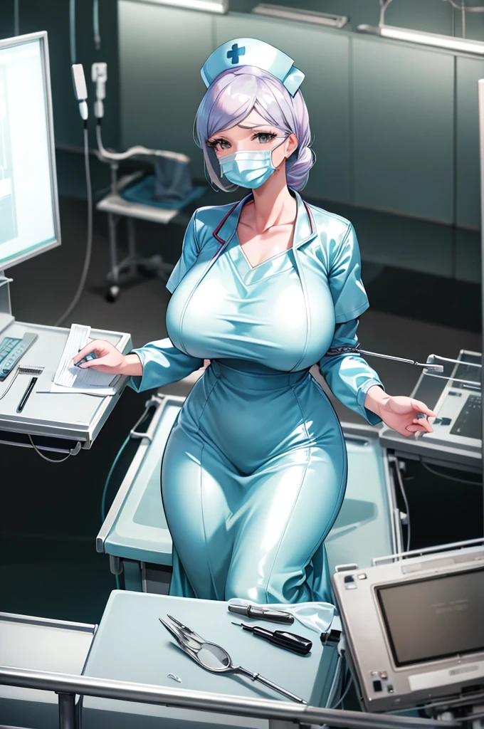 nurse uniform,hospital, latex nurse suit,nurses,busty,elbow gloves,labcoat,white hair woman,white eyes , gigantic ,medical instruments,asian nurse,two nurses,speculum,examination room,oversize ,big ass ,strap on, lay on table ,legs spreaded,giving birth,gyno chair , dentist,Milf,latex,yellow uniform,oversize breasts,diaper