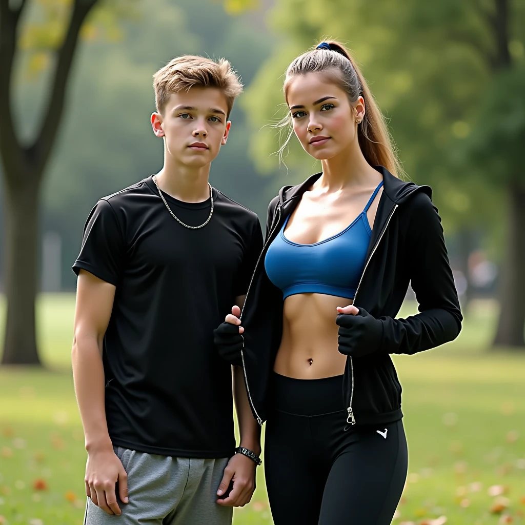 absurdres, RAW photo, extremely delicate and beautiful, masterpiece, Best Quality, ultra high resolution, 16k, hyperrealistic, realistic, photorealistic, photo-realistic, ultra-detailed, perfect anatomy, super Detailed skin, perfect figure, Very detailed CG 8k wallpaper, nude, pussy, shaved pussy, nipple, perfect nipple, perfect breast, round breast, small head, perfect fingers, (full body :1.2), super white skin, standing, kpop idol, nude, blushing, windy, sexy leg, smile, smile eyes, 2 guys, nude, puffy hair, bangs, (2 guys :1.5), long leg, medium breast, (nude girl), messy hair, flat bangs, sexy lips, medium round breast, black nails, tall man, cute hair, cute pose, no bra, (couple), teen, sexy pose, sad, police on background, sport shorts, angry man, smile, small breast, smile, at basketball court, korean model, wearing dolphin shorts, look each other, hands all down, sport shoes,