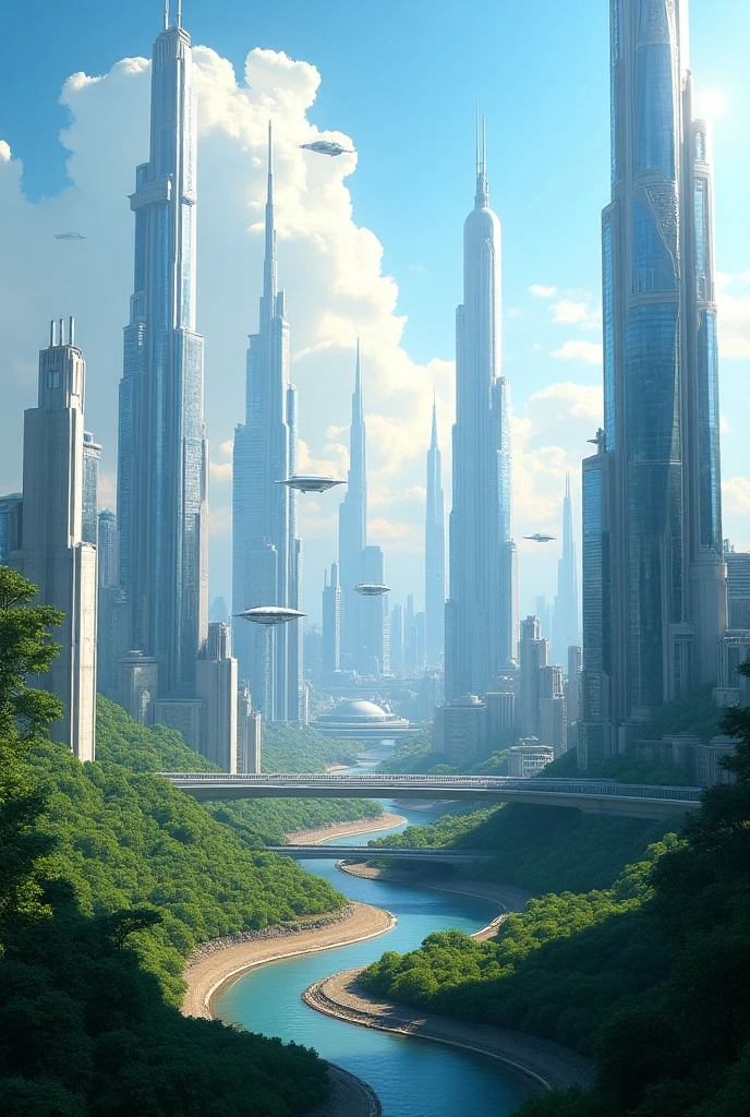 Draw a picture of the city of the future - SeaArt AI