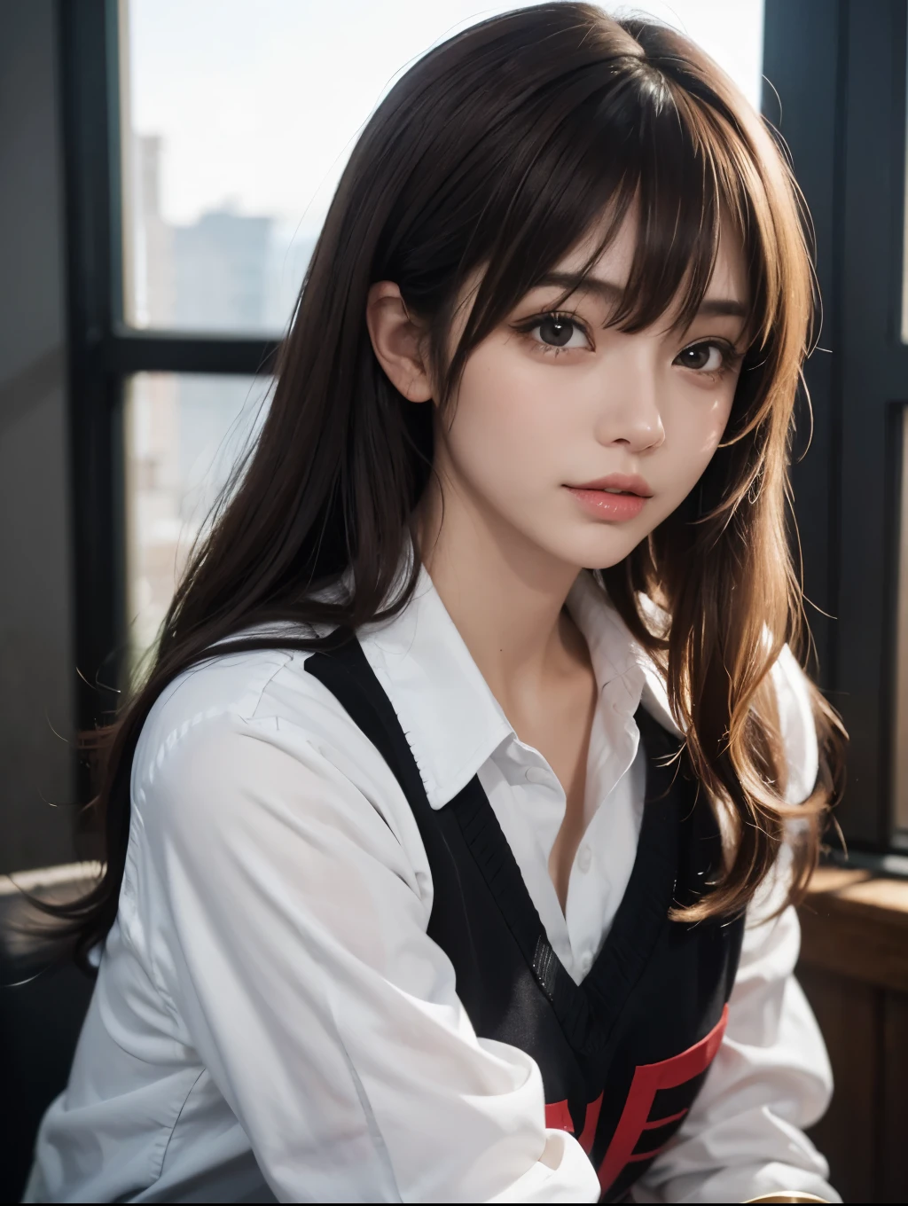 ((Must-have items, Best Quality,  high resolution, Ticker, Pixel perfect, 8k, Ticker, Ticker))),  1 girl, Single Shot, Alone, Beautiful woman、 just like reality , ((Mid-wave hair, bangs, Brown Hair)), (( Brown Eyes ,  beautiful eyelashes ,  REAL EYES  )), ((Detailed face, Red face:1.2)), ((Smooth texture:0.75,  Realistic Textures :0.65, that&#39; photorealistic :1.1,  Anime CG Style)), Big Breasts,  Dynamic Angle,  PERFECT BODY , ((Made in UK, White ruffled maid headband, Frilled blouse, Ribbon tie, apron,   navy blue mini skirt , Silk socks,  High Heels )), Luxury hotel garden stairs,   angle of looking up from the bottom of the stairs ,  very embarrassing , Panic Smile, Rotate, Hunchback, (( wind flips up my skirt、My butt was exposed..................., looking back, Silk lace panties,  shiny thighs )),