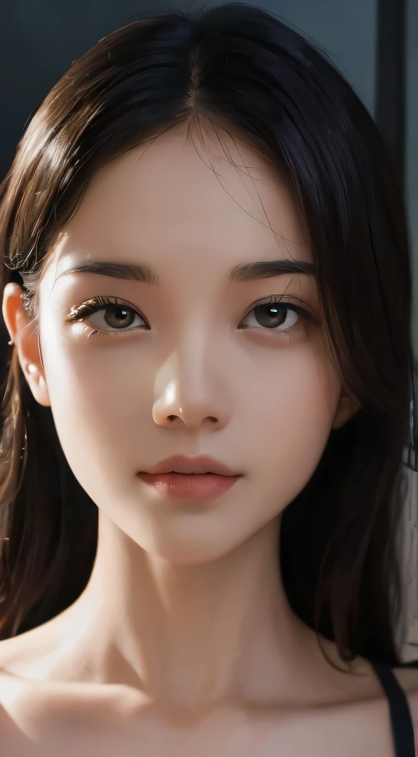 best qualtiy, tmasterpiece, 超高分辨率, (realisticlying:1.5), RAW photogr, 1girll, in the darkness nigth, deep shading, low tune, cold light, Sexy look,((best qualtiy,8k,tmasterpiece:1.3))),Clear focus:1.2,(layer cut,The large:1.2),Beautiful Women in Perfect Figure:1.4,Highly Detailed Face and Skin Textur,Detailed eyes,fully body photo