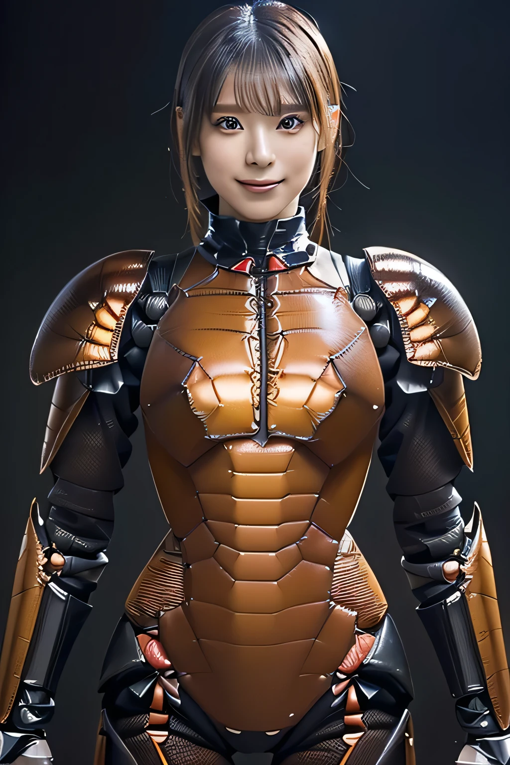 (high resolution,masterpiece,best quality,extremely detailed CG, anime, official art:1.4), realistic, photo, amazing fine details, all intricate, gloss and shiny,awesome many layers, 8k wall paper, 3d, sketch, kawaii, illustration,( solo:1.4), perfect female proportion,villainess, (fusion of dark brown cockroach and lady:1.4), (brown cockroach form lady:1.2), (brown cockroach lady:1.2), (fusion:1.2), (solo:1.4), (evil smile:1.2), muscular, abs, (cockroach brown exoskeleton bio insect suit:1.4), (cockroach brown exoskeleton bio insect armor:1.2), (brown transparency cockroach wing:1.4), (brown cockroach antennae:1.3),