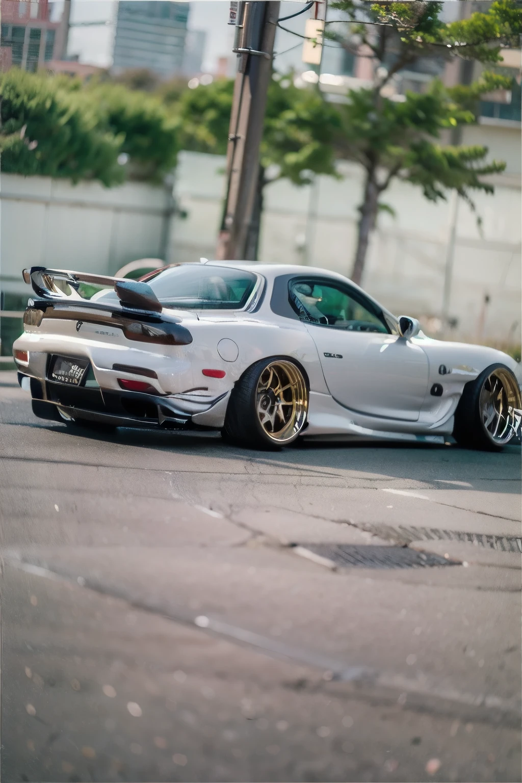 Tuned RX7 , Widebody kit , Deep rim wheel 