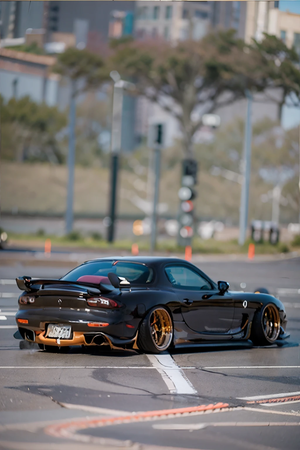 Tuned RX7 , Widebody kit , Deep rim wheel 