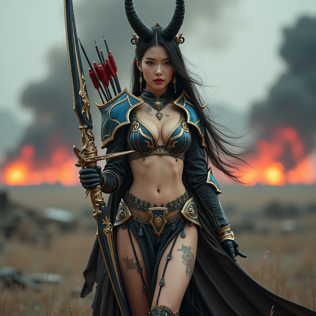Professional , masterpiece、top-quality、photos realistic , depth of fields 、(White bikini armor)、(cleavage of the breast)、Jewel Gold Weapon、Particles of light),Gorgeous gold weapons ,(( Gorgeous Dragon Sword)) , (Hold the Devil's Hand) ,tentacles protruding from the body,,,,,,,,,,,() 、((White hair))、(Castle background)、(demonic wings)、((Gangle's forest background))、Beautiful Caucasian beauty、1a person、dynamic ungle,(((Two devil's horns on the head)))、Smaller head、Idle Smile、Thin and beautiful female hands、cleavage of the breast、Mystical expression、Light Effects、intense fighting、Wind-effect、magic circles、With the legendary magic wand、Dragon's tail、Tentacles protruding from the black body of the whole body、tentacles protruding from the body,,,,,,,,,,,,,,,,,