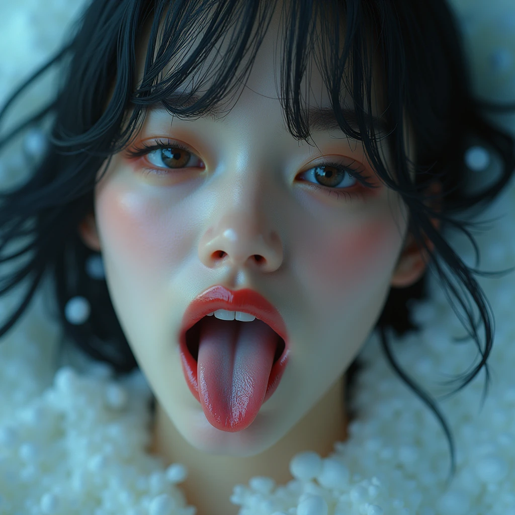 (best quality,ultra-detailed,realistic),(monoclonal portrait),(black and white:1.7),(soft lighting),(Japanese beautiful face),(detailed facial features),(white background),(line drawing),anatomy correct,completely naked,perfect nude,undressed,gleaming face,shiny skin,oiled skin