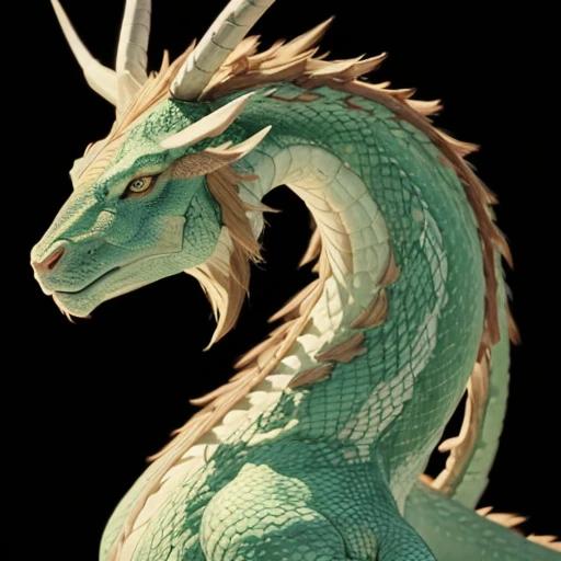   drawing on a textured background 、Majestic Dragon 、   has horns growing from the head  、  with flowing mane  、Long neck、Short legs 、Beautiful Scales、(Best Quality、4K、8k、  high resolution 、masterpiece:1.2)、Super detailed、(Genuine、  photorealistic、  photorealistic:1.37)、  Fantasy、 Fictional creatures、magic、  dramatic lighting、 bright color、  very detailed 、Complex scale 、 Muscular physique 、 dynamic poses、Powerful Being