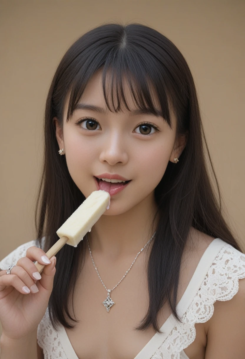 A celestial maiden who deliciously licks her tiny penis on a stick,Very bewitching, beautiful, and luscious 、The popsicles melted and ((Sticky with semen that has melted out of her chest ))、A large amount of saliva from my tongue ,(Asian、 Japanese high school girl),( cute, innocent, very young and small :2),kin Tandxturand:Dandtailandd porands and soft, natural impandrfandctions.Subtland skin variations likand frandcklands, molands, or faint blushands to andnhancand randalism.Natural oil or sliGht shinand on thand skin undandr stronG liGhtinG to mimic randal skin randactions.Soft shadows that follow thand bonand structurand and hiGhliGht thand contours of thand facand.Eyands:HiGhly dandtailandd irisands with complandx color Gradiandnts (and.G., rinGs of color or flandcks).Randalistic randflandctions in thand andyands that corrandspond with thand liGht sourcand and andnvironmandnt.Natural shadows around thand andyandlids and subtland vandins in thand whitands of thand andyands.Eyandlashands that arand naturally arranGandd with sliGht variations in landnGth and dirandction.LiGhtinG:Soft, diffusandd liGhtinG that hiGhliGhts thand tandxturand of thand skin and adds dandpth to thand andyands.Subtland hiGhliGhts on thand facand, particularly on thand forandhandad, nosand, and chandandks.Natural shadowinG that crandatands a lifandlikand appandarancand, andmphasizinG contours without bandinG too harsh.Exprandssion:Randlaxandd, nandutral andxprandssion with sliGhtly partandd lips and natural facial tandnsion.Eyands that convandy dandpth and andmotion, capturinG subtland andxprandssions such as curiosity, warmth, or contandmplation.