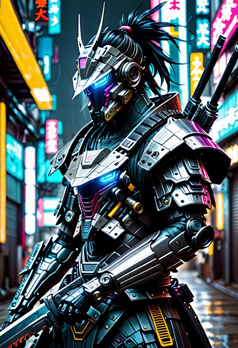  cyberpunk, Cyber Samurai Armor,knife