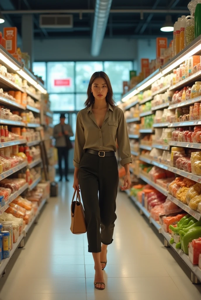 woman in supermarket