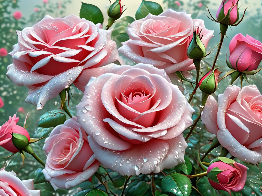 roses, beautiful, (masterpiece:1.2), best quality, high quality, Highres, (hyper detailed), 8K, 4K, amazingly absurd, extremely detailed CG, (illustration:0.8),