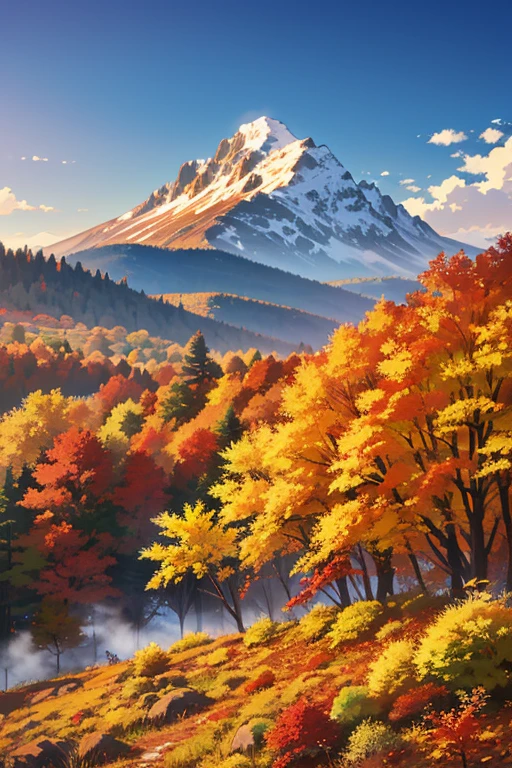 autumn, maple, autumn leaves, autumn mountain, 