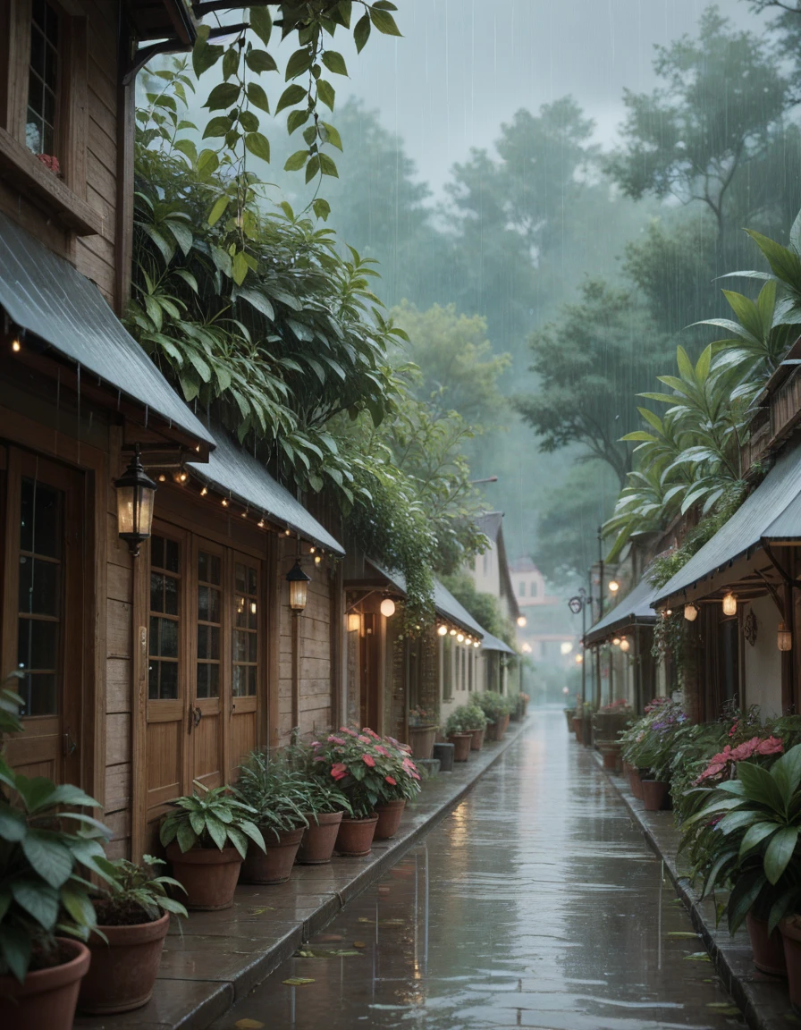 liminal space inside a quiet empty hallways, rainy, natural light filtering in, overgrown plants,peeling wallpaper, at twilight,
Masterpiece,best quality,hi res,8k,hi res,8k,award winning,(sharp focus, intricate, highly detailed),