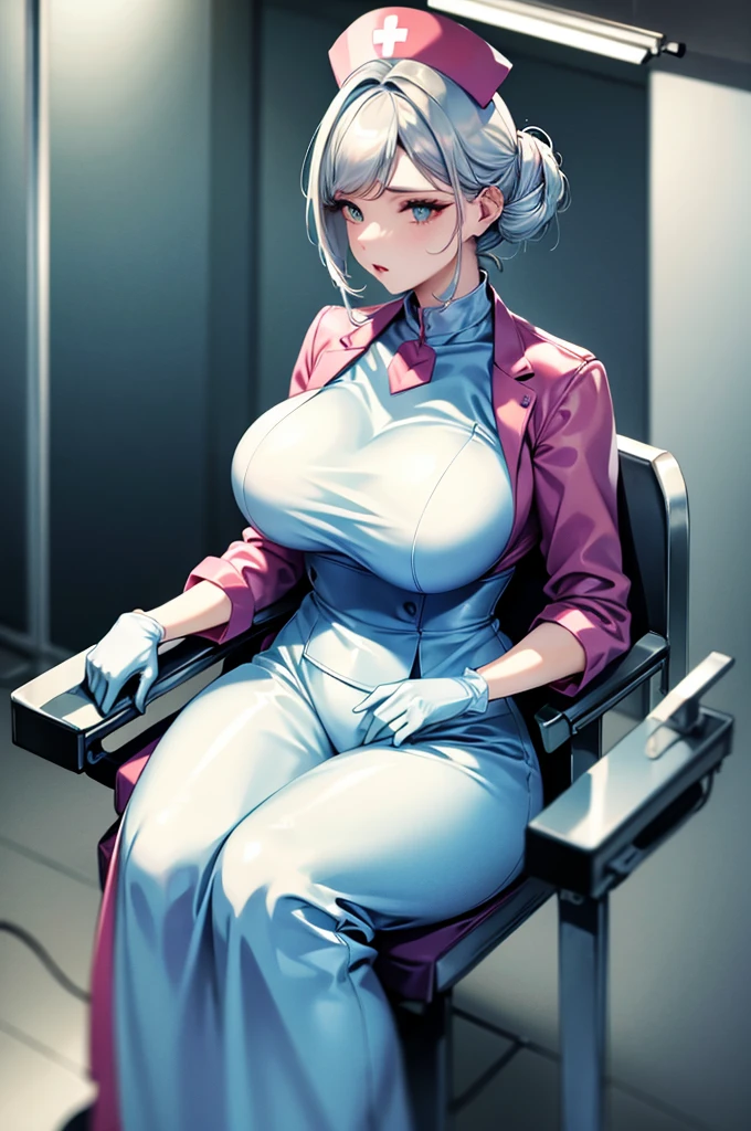 nurse uniform,hospital, latex nurse suit,nurses,busty,elbow gloves,labcoat,white hair woman,white eyes , gigantic ,medical instruments,asian nurse,two nurses,speculum,examination room,oversize ,big ass ,strap on, lay on table ,legs spreaded,giving birth,gyno chair , dentist,Milf,latex,yellow uniform,oversize breasts,diaper