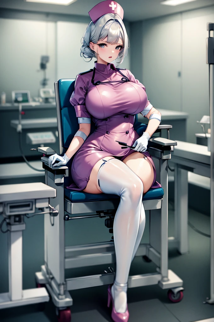 nurse uniform,hospital, latex nurse suit,nurses,busty,elbow gloves,labcoat,white hair woman,white eyes , gigantic ,medical instruments,asian nurse,two nurses,speculum,examination room,oversize ,big ass ,strap on, lay on table ,legs spreaded,giving birth,gyno chair , dentist,Milf,latex,yellow uniform,oversize breasts,diaper