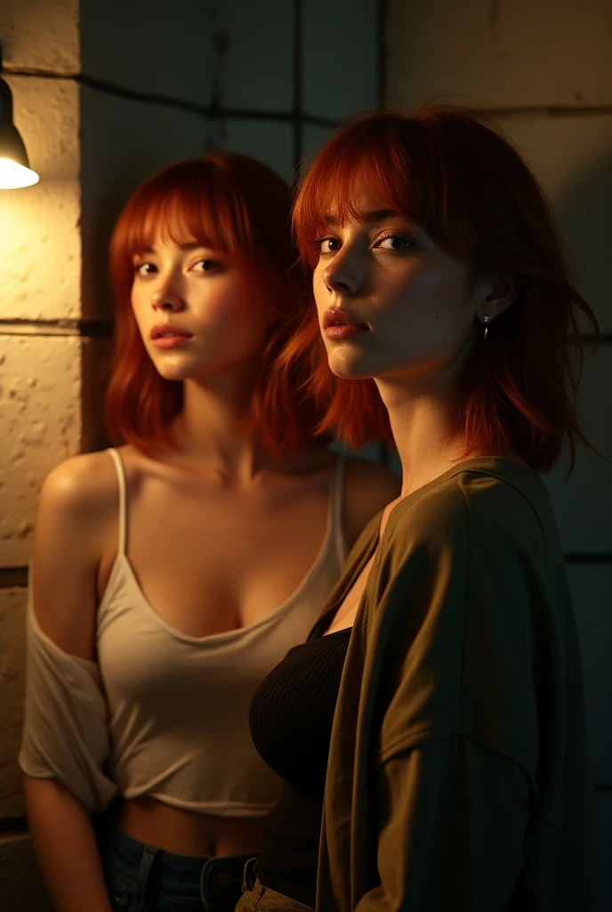 1girl, redhead, solo, bangs, cowboy shot, simple background, sitting at window, gazing outside, looking thoughtful, elegant dress, sunlight streaming through window, warm lighting, soft colors, detailed facial features, highly realistic, photorealistic, 8k, artwork by greg rutkowski and alphonse mucha and boris vallejo