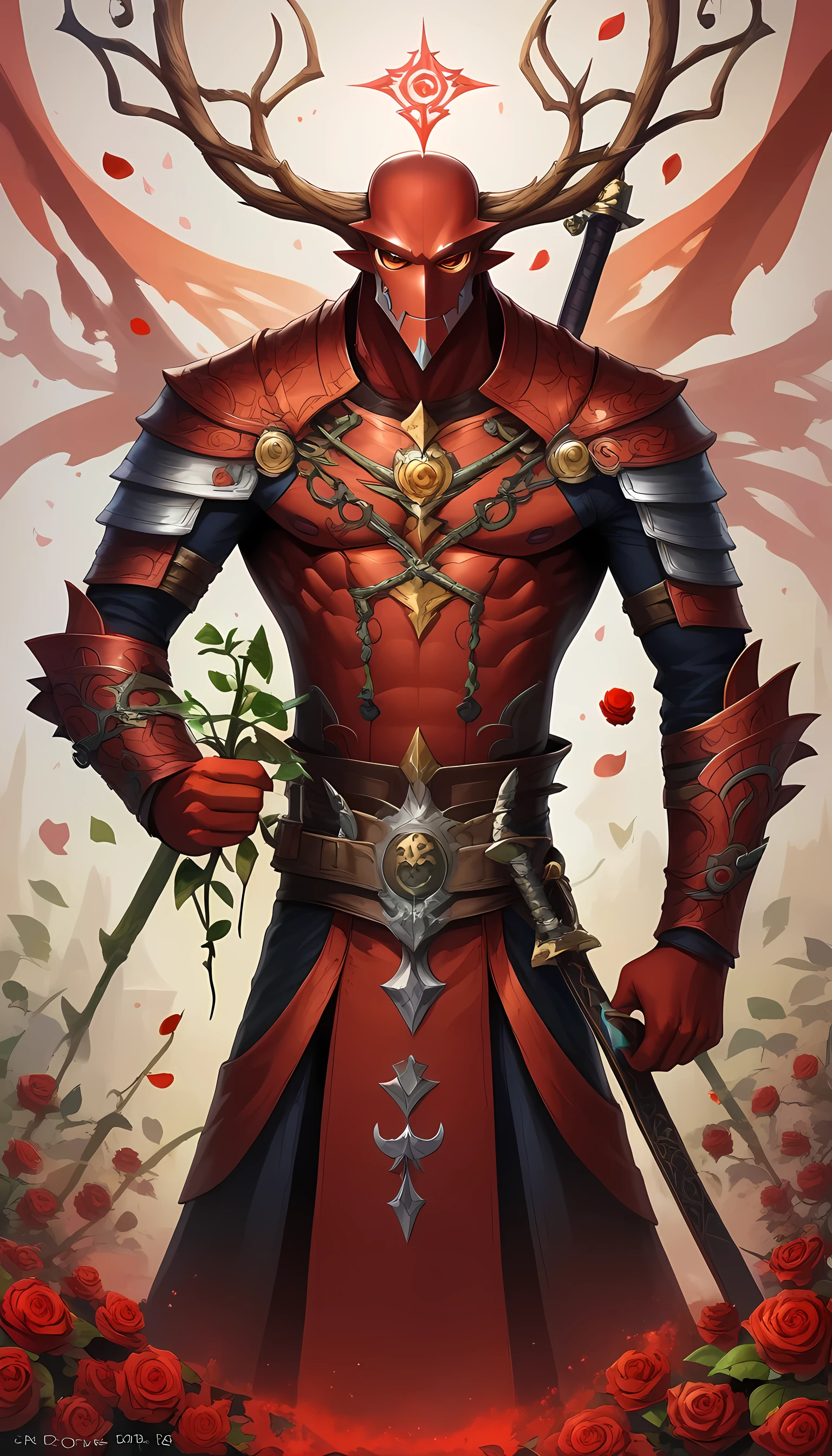 score_9, score_8_up, score_7, arafed high details, best quality, 16k, (ultra detailed: 1.5), masterpiece, best quality, (extremely detailed), RAW, dnd art, fantasy art, an epic sword with a rose vine entwined on the blade, a magnificent silver shinning swors, with a diamond in the hilt, there is a red rose vine entwined along the blade, dynamic fantasy background,