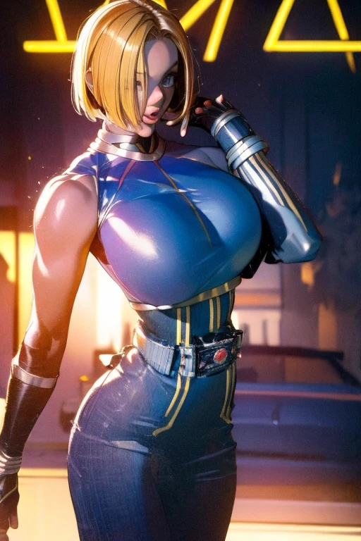 ( Best Quality ), (Blue Mary), (Overall view)    beautiful and sexy young woman , 18 years old,     toned and muscular   ,  With a cool and handsome face   , SharpEye, Big Breasts, Kamen Rider costume