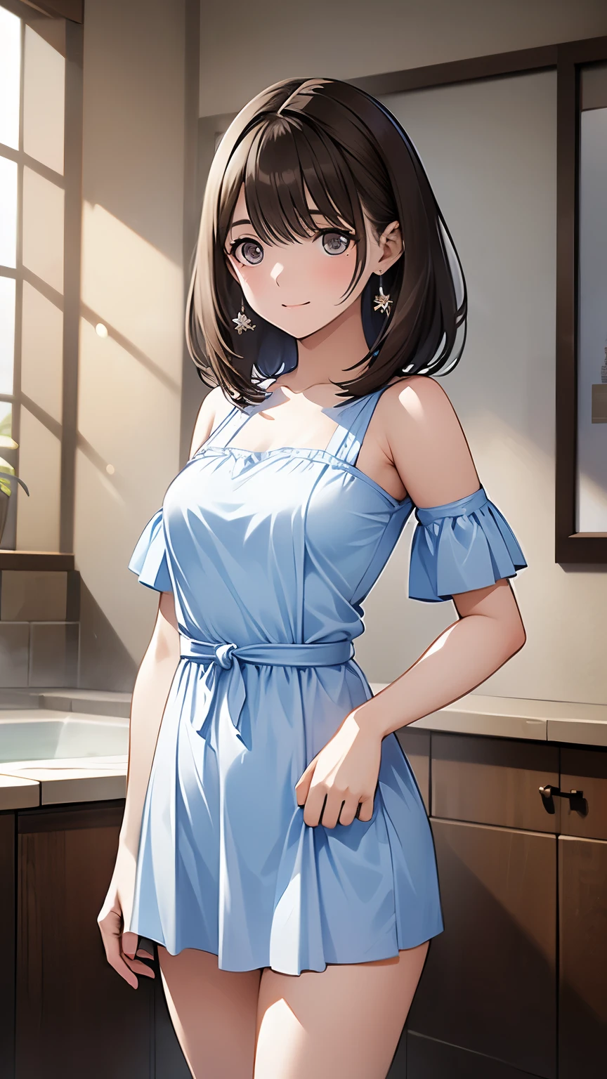  shiny brown hair,  short hair, ( Beautiful Brown Eyes、Sparkling Eyes, fine grain)、smile、Super detailedな目、 high definition face, Detailed eyes、 one young woman、small breasts



8k ,  masterpiece,  Super detailed, Natural Light,
 (masterpiece, Best Quality:1.4),  one girl playing pranks,   Browse viewers, 

(forward),  Rock Bath , Naked Towel, Thick Fog, vapor,
{ upper body| cowboy shot},