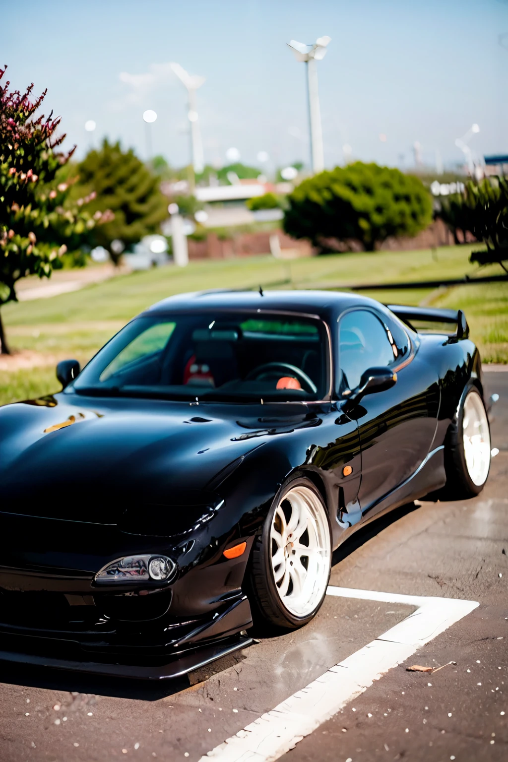 Tuned RX7 , Widebody kit , Deep rim wheel ,夜