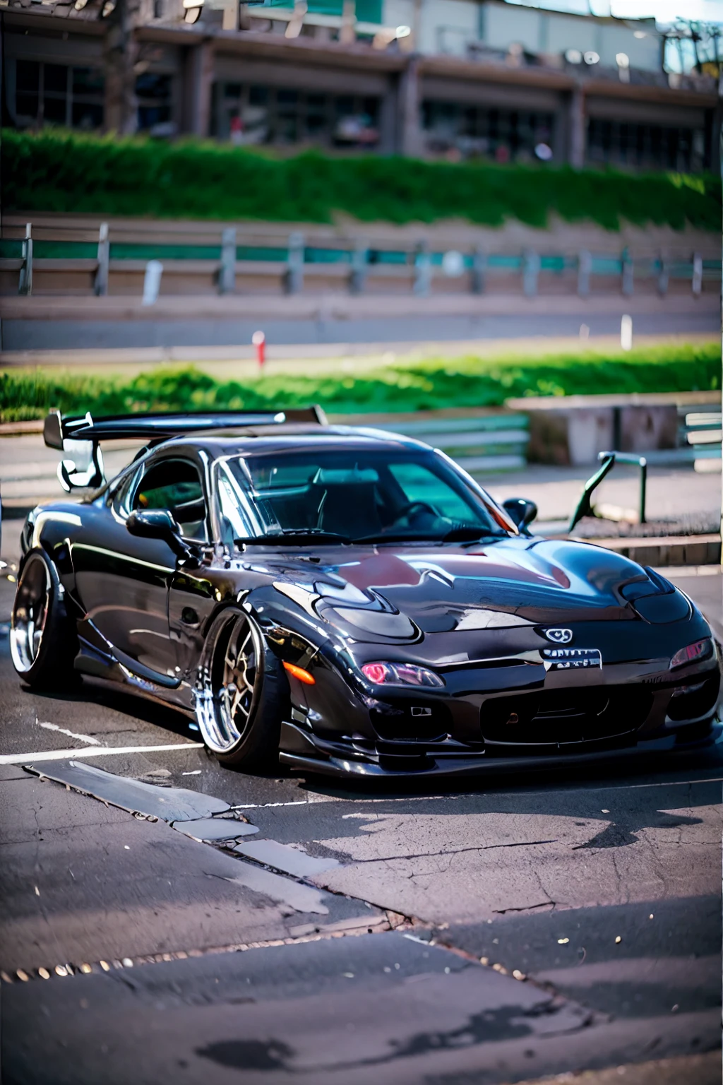 Tuned RX7 , Widebody kit , Deep rim wheel ,Custom car