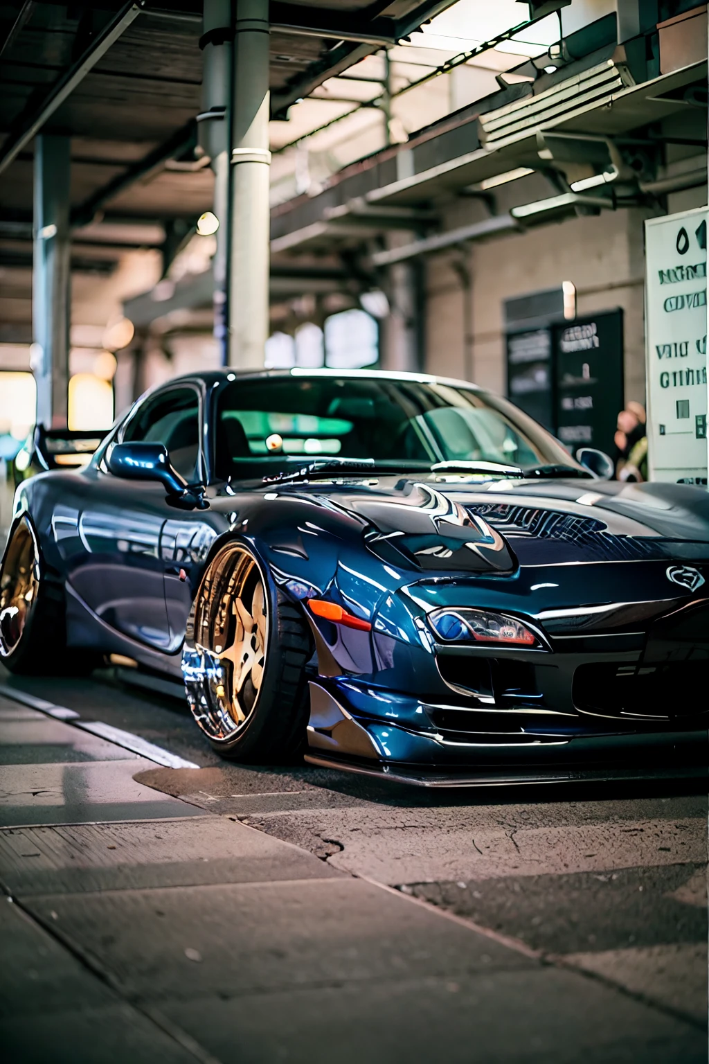 Tuned RX7 , Widebody kit , Deep rim wheel ,Custom car , Cyberpunk