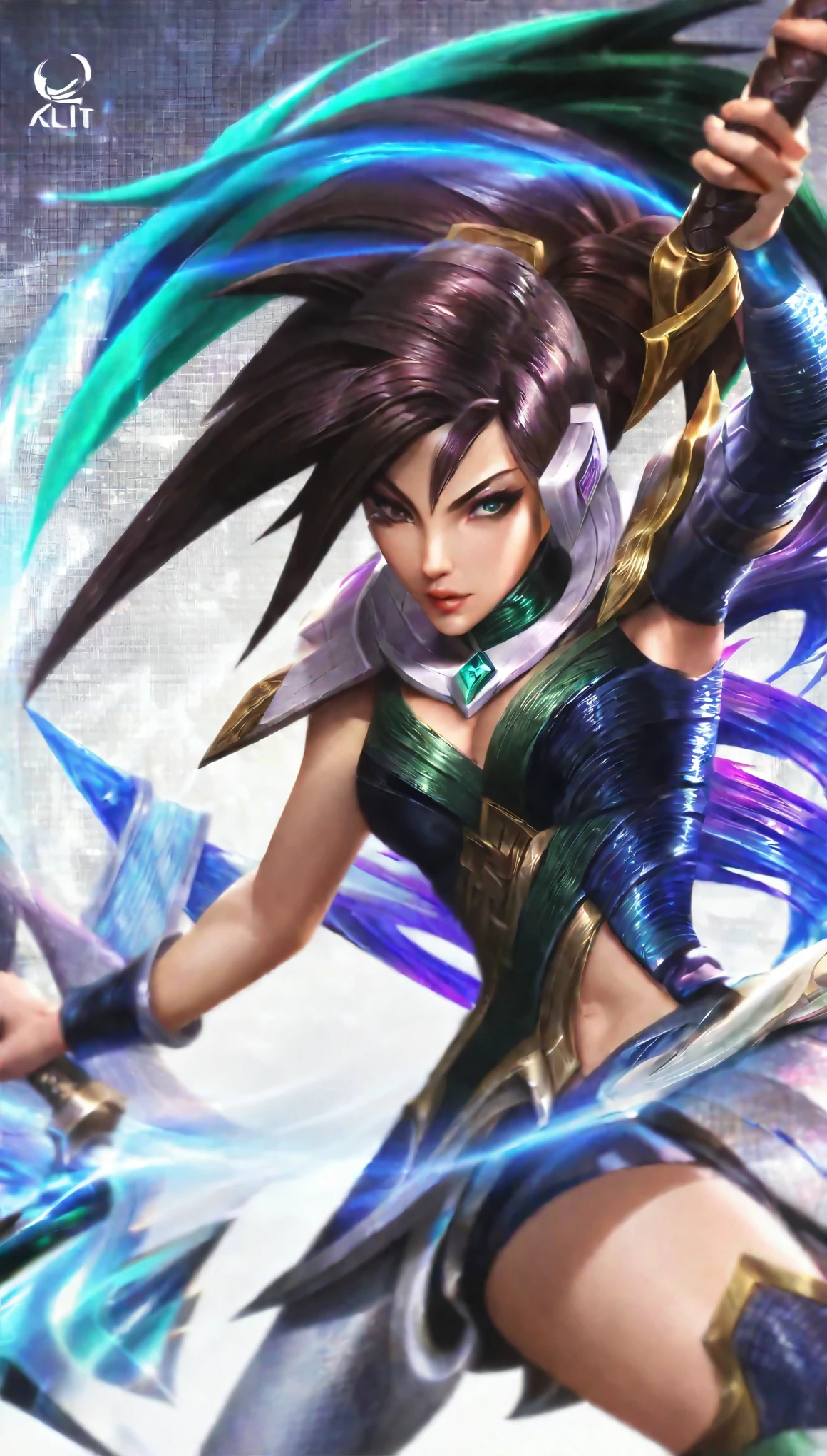 Intricate Fantasy Anime Characters 、 League of Legends Season 14 World Championship、Akali、