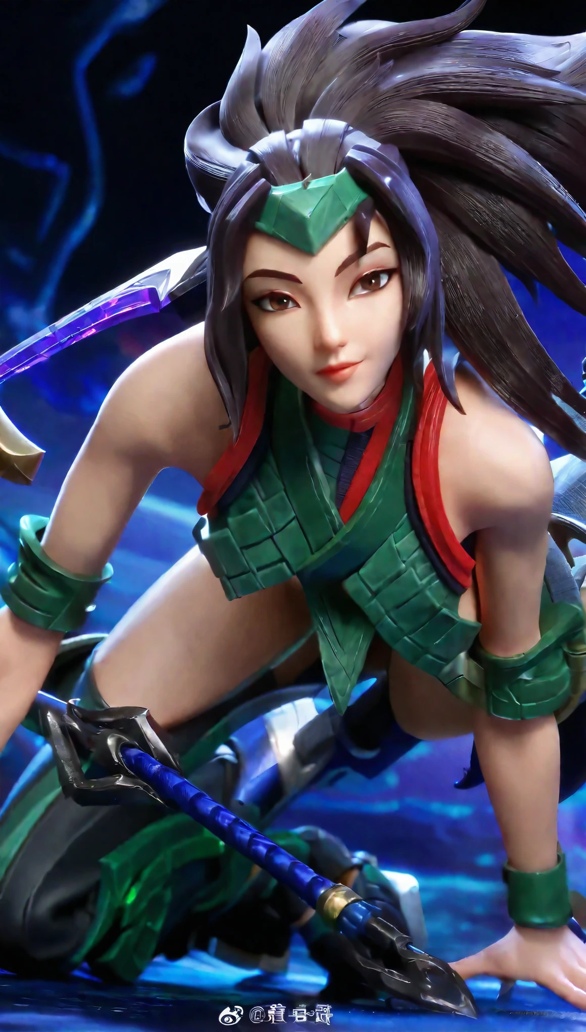 Intricate Fantasy Anime Characters 、 League of Legends Season 14 World Championship、Akali、