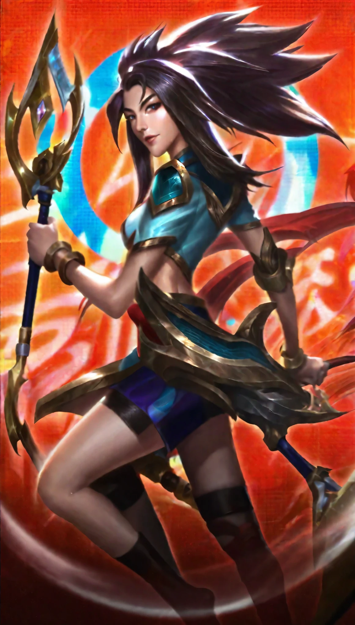 Intricate Fantasy Anime Characters 、 League of Legends Season 14 World Championship、Akali、