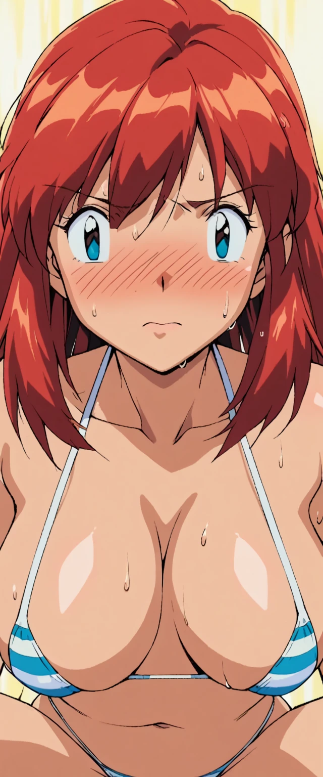 ((((masterpiece、Highest quality、High resolution)、anime)))、Pink Hair、Beautiful girl with small breasts、(Dynamic pose)、looking at the camera、(Beautiful detailed face、Beautiful big eyes)、((One beautiful girl))、Good sensitivity、((Sexy pose))、((Embarrassed face))、Red cheeks、Open Mouth、Full nudity