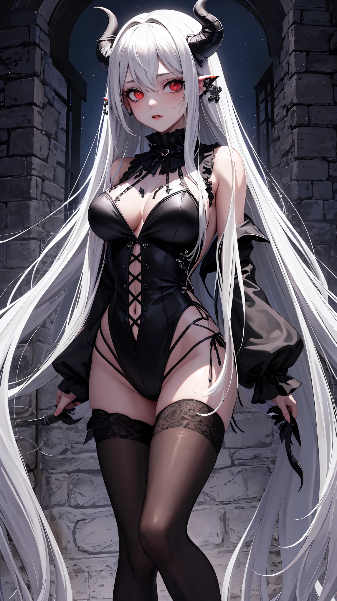 1girl, solo, long hair, breasts, bangs, large breasts, hair ornament, dress, holding, cleavage, bare shoulders, sitting,