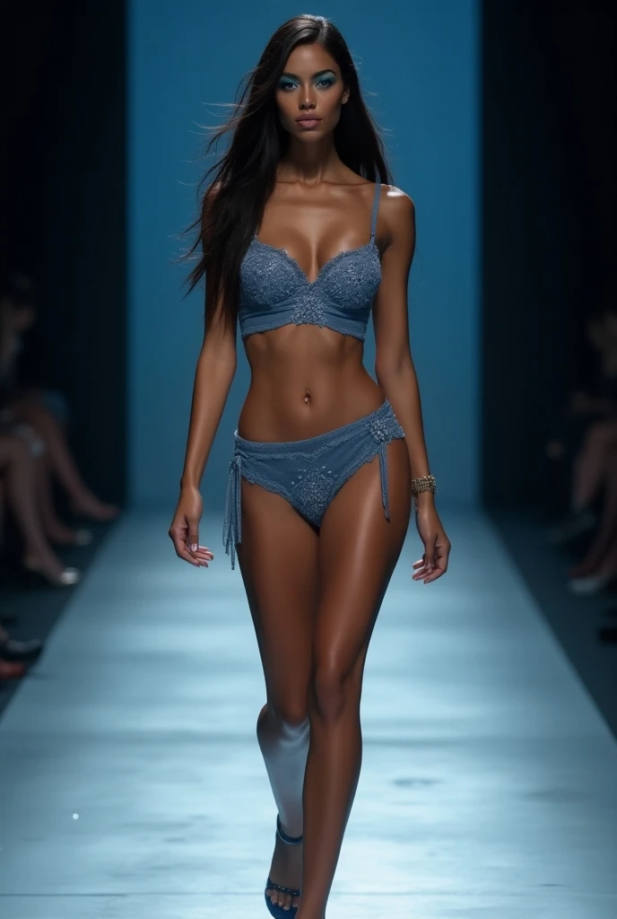 Beautiful Indian girl with big ass in fashion show.