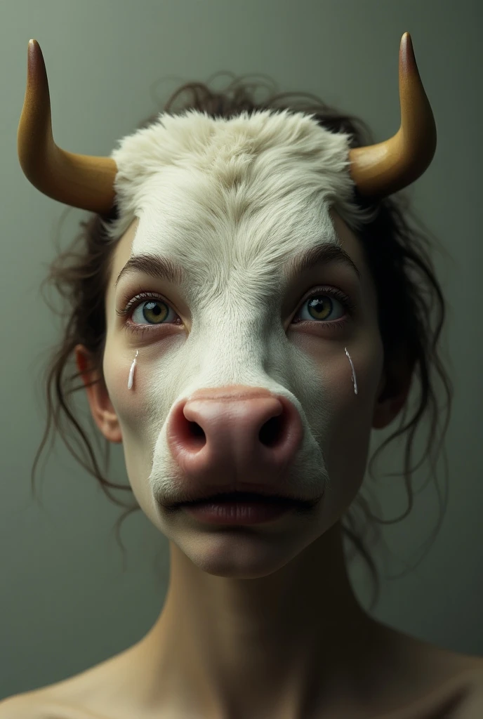 Elle fanning as a cow, Cow snout, cow face, cow nose