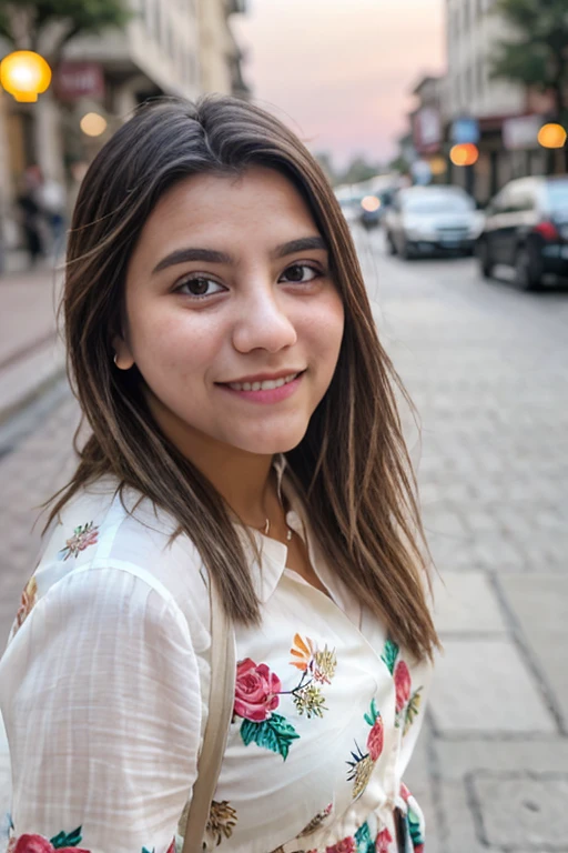 ((Mejor calidad)), ((obra maestra)), (detallado)es una joven mexicana, radiant like the rays of the sun on the streets of Mexico City. His cinnamon skin radiates the energy of the neighborhood streets, mientras que su cabello oscuro ondea con la brisa de la avenida Reforma. Sus ojos, deep like the Zócalo, cuentan historias de tradiciones arraigadas, and his smile is as colorful as the murals on the streets of Coyoacán. Su estilo, a mix of urban modernity and the authentic essence of local squares, la convierte en un verdadero reflejo de la belleza mexicana. Cabello muy Negro , super realistic image , muy real , comiendo un churro mexicano