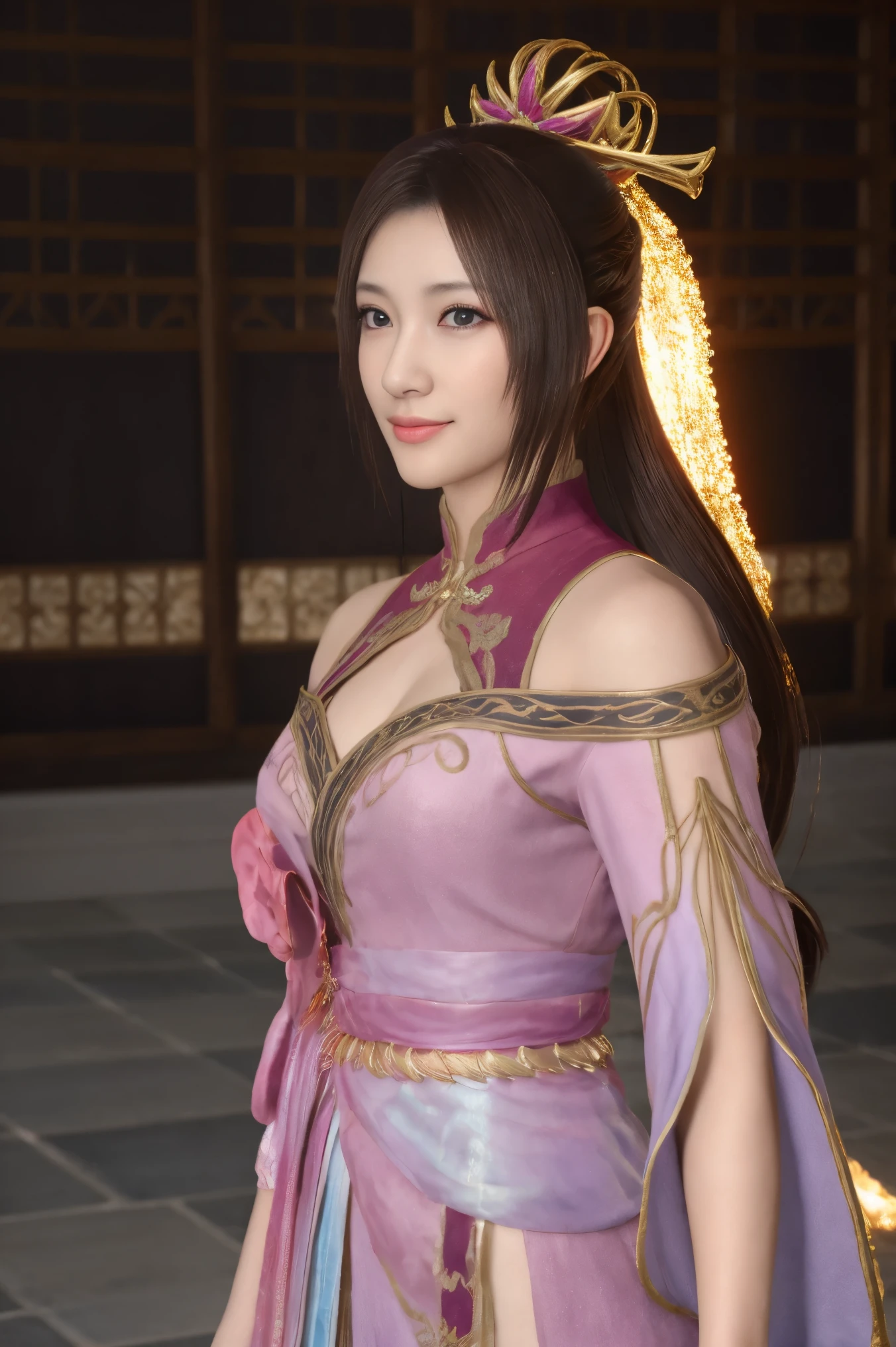 Three Kingdoms without two 8 mink ,masterpiece、 1 cute girl 、20 years old Celebrity Beauty、Smile, Charming Eyes 、puffy eyes、Bright outside, The streets of the Three Kingdoms Period of Medieval China、Best Quality, 超 high resolution, (Reality: 1.4), Movie Lighting、Japanese、asian beauty、[Korean language、Super beautiful、beautiful skin、((( holding a pair of gorgeous Oriental double hammers 。The hammer has intricate decorations , with sharp spikes and metal inlays)))、((((Half-length portrait, upper body,All naked, only belly pockets left ))))、(超Reality的な)、( high resolution)、(【8k)、( Very Fine )、(美しく Charming Eyes )、( Super Detailed )、 ([blue wall)、 Detailed Face 、 bright light 、Professional lighting、looking at the audience、look straight ahead、Side bangs、brown hair、Nogizaka Idol、Excellent dance skills,(((Dancing in )))
