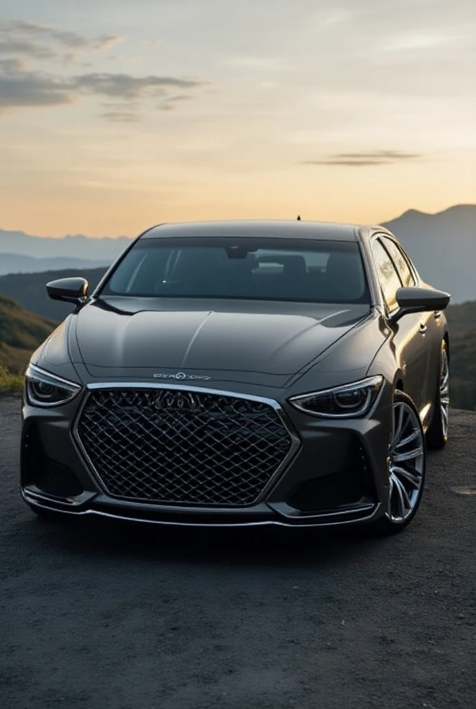 Genesis g90 19 inch te37 elegant wheels - SeaArt AI