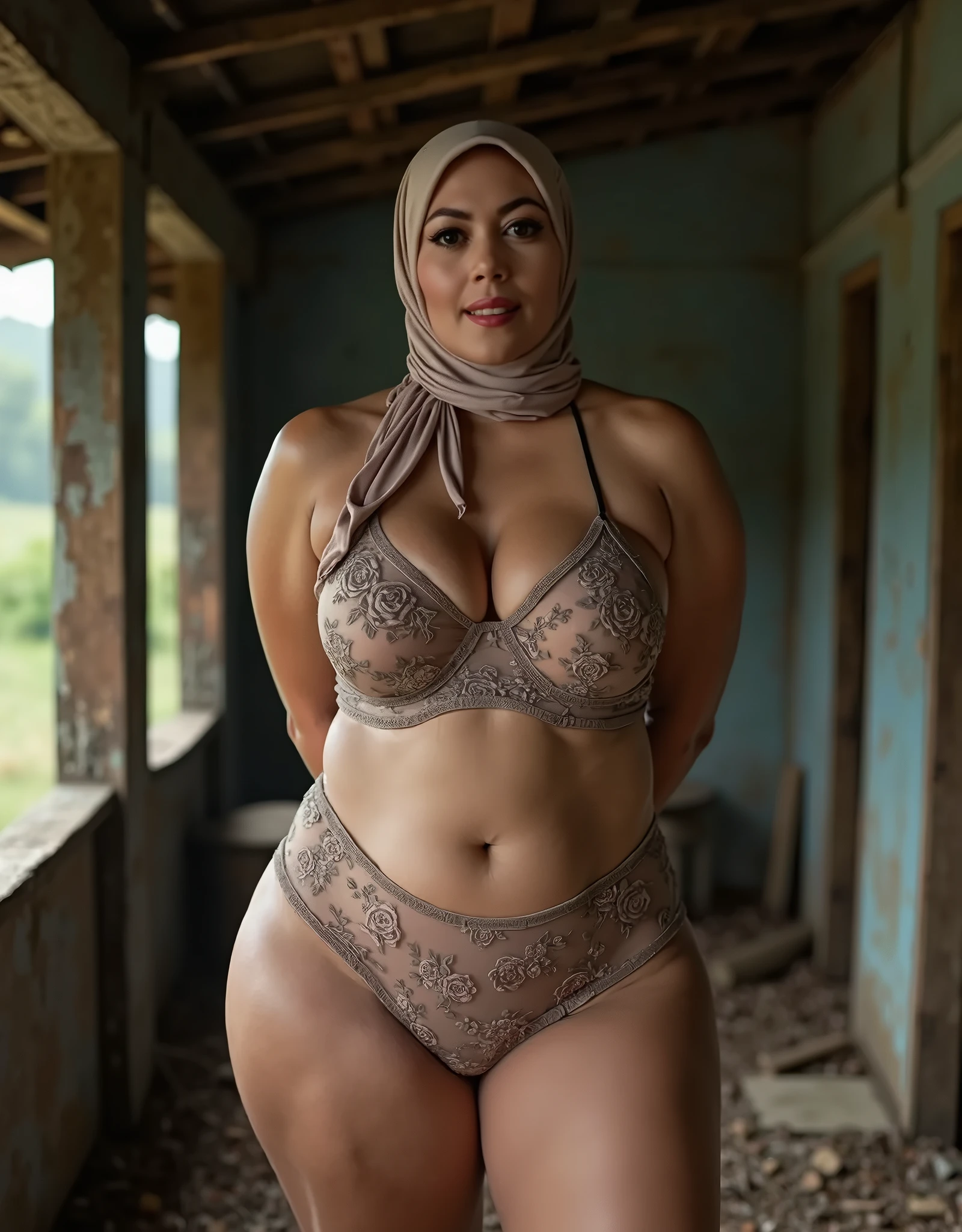 RAW, nude, naked, chubby body, araffe hijab woman in a black dress and pink hijab posing for a picture, full body portrait shot, outdoors business portrait, ameera al taweel, full body and head shot, full body photgraph, chubby body, full body portrait posing, ameera al-taweel, mid body portrait, full body photograph, mid shot portrait, elegant confident pose, chubby body