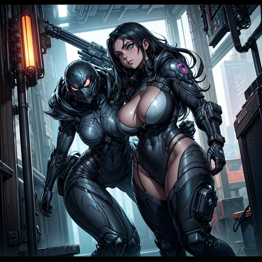 Double Peace、Big Breasts、Completely naked、Turn your back、cyber punk