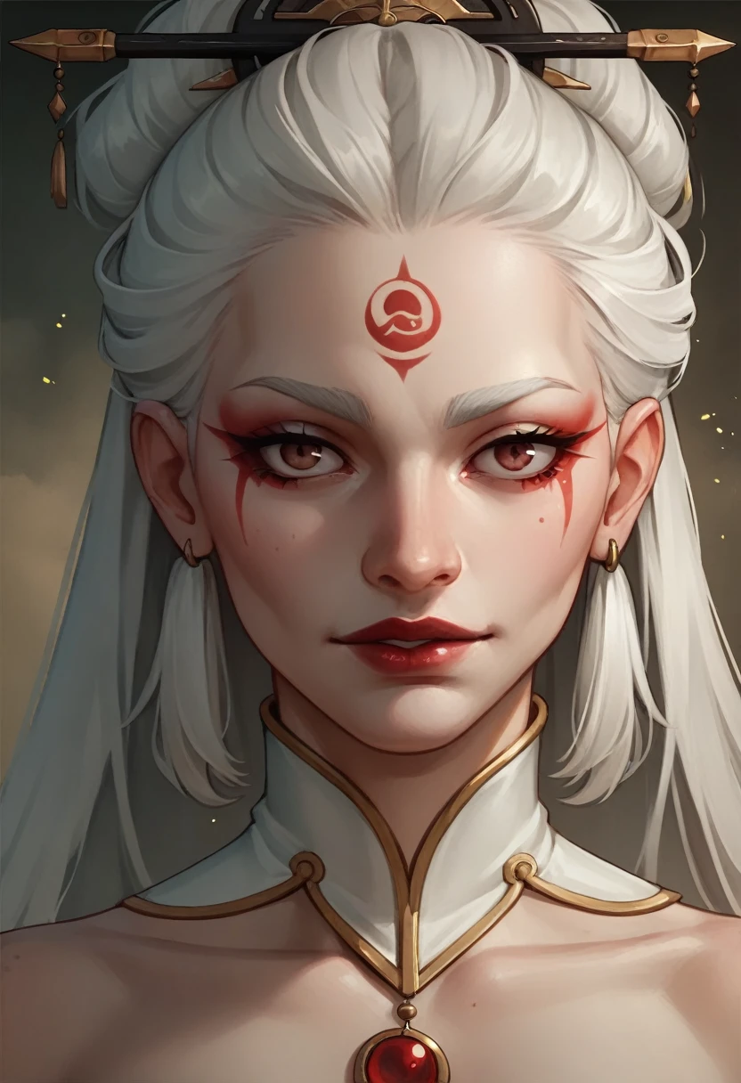 a close up of a woman with white hair and a white mask, beautiful character painting, guweiz, artwork in the style of guweiz, white haired deity, by Yang J, epic exquisite character art, stunning character art, by Fan Qi, by Wuzhun Shifan, guweiz on pixiv artstation